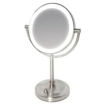 Homedics Зеркало для макияжа MIR-8150-EU, 21см, 35см, 1x и 7x увеличение, LED подсветка (MIR-8150-EU)