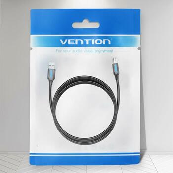 Vention USB 2.0 A Male к B Male кабель 2M COQBH, 2м, 0.48Gbit/s, прямой разъем, черный, PVC (COQBH)