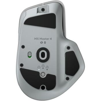 Logitech Bezvadu datora pele MX Master 4 910-007563, 150g, 128.15mm, 88.35mm, 50.8mm, 7 pogas, 4000 DPI, Bluetooth (910-007563)