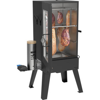 Browin dragON E101 330345, электрическая коптильня с дымогенератором, 70л, 1300Вт, 230В, 50Гц, 6-9кг, 38-130°C (330345)