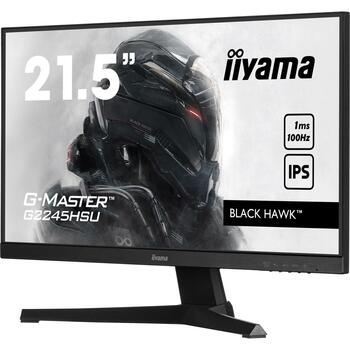 Iiyama monitors G2245HSU-B2, 54.6 cm 21.5 collas, 1920 x 1080, IPS, 100 Hz, 1 ms, Full HD, 300 cd/m², 16:9, LED, spēļu, melns (G2245HSU-B2)