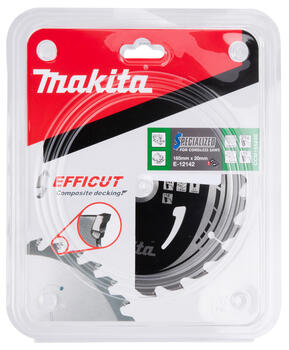T.C.T. Zāģripa kompozīt materiālam 165X1.5X20mm 15° T24 EFFICUT, E-12217 MAKITA (E-12217)
