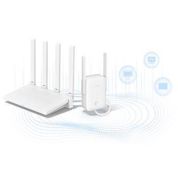 Xiaomi DVB4514GL Wi-Fi Range Extender AX1500 беспроводной усилитель Wi-Fi 6 Dual-Band до 1501 Mbit/s Mesh поддержка MU-MIMO Gigabit LAN порт Белый (DVB4514GL)