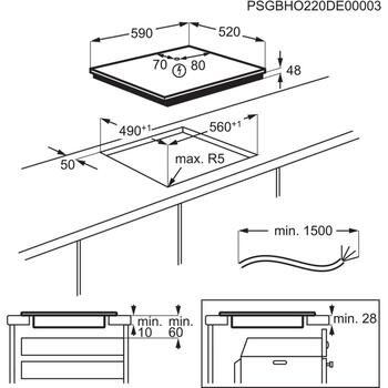 Electrolux indukcijas plīts virsma, 60 cm (LIB60424CK)