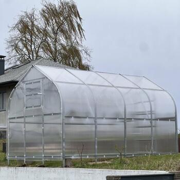 Siltumnīca KLASIKA DROP 2,5x4m ar 4mm polikarbonāta KLASIKA GREENHOUSE (2504004D)