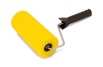 Rullis ar rokt. 18cm Ø75mm, 6mm, porolons, dzeltens, melns kāts 85881810 COLOR EXPERT (85881810)