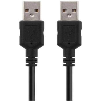 Emos Uzlādes un savienošanas datu kabelis S70200, 2m, melns, 1 gab. blisteriepakojumā, PVH, USB 2.0, A spraudnis – A spraudnis (S70200)
