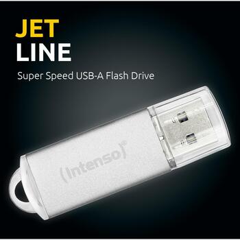 Intenso USB флеш-накопитель 3541490 64 ГБ, USB 3.2 Gen 1, Скорость чтения 70 МБ/с, Алюминиевый корпус, Серебристый (3541490)