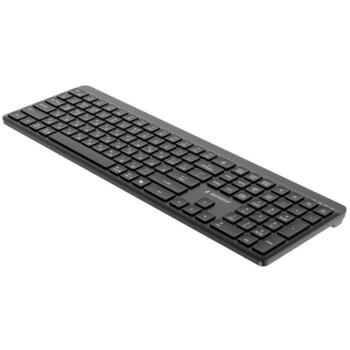 Gembird KB-WPS-03-CYRL bezvadu klaviatūra, 2.4G+BT, RU izkārtojums, 110 taustiņi, USB-C, melna (KB-WPS-03-CYRL)