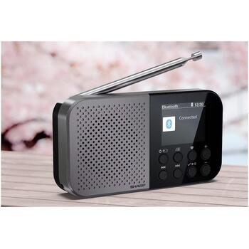 Sharp OSAKA карманное/портативное цифровое радио DR-P520(GY), 5,08 см, 12 ч, Bluetooth 5.3, DAB/DAB+/FM (DR-P520(GY))