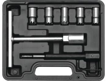 Yato griezēju komplekts dīzeļa inžektoriem YT-17625, 8 gab., 15x19, 17x17, 17x19, 120° 17x17, 120° 17x21 mm, CrMoV SKD11 (YT-17625)
