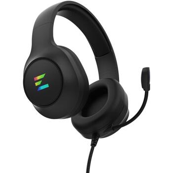 Zalman Провода наушники ZM-HPS310 BK, 243г, 50мм, 32Ω, 106дБ, 20-20000Гц, USB, RGB подсветка, 2.2м кабель (ZM-HPS310 BK)