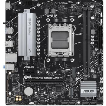 Asus Mātesplate PRIME B650M-R, AM5, DDR5, 96 GB, 2 M.2, 4 SATA III, 2.5 Gb Ethernet, 7.1 audio, RGB LED (PRIMEB650M-R)