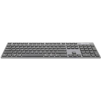 Tellur Shade Wireless Slim Keyboard TLL491121, 3x подключения, 350mAh, Bluetooth, 120ч работы, 10м диапазон, алюминий (TLL491121)