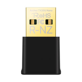 Tp-Link AX1800 Nano Wi-Fi 6 беспроводной USB адаптер Archer TX20U Nano, 1201 Мбит/с, 574 Мбит/с, 2x двухдиапазонные антенны, WPA3 (Archer TX20U Nano)