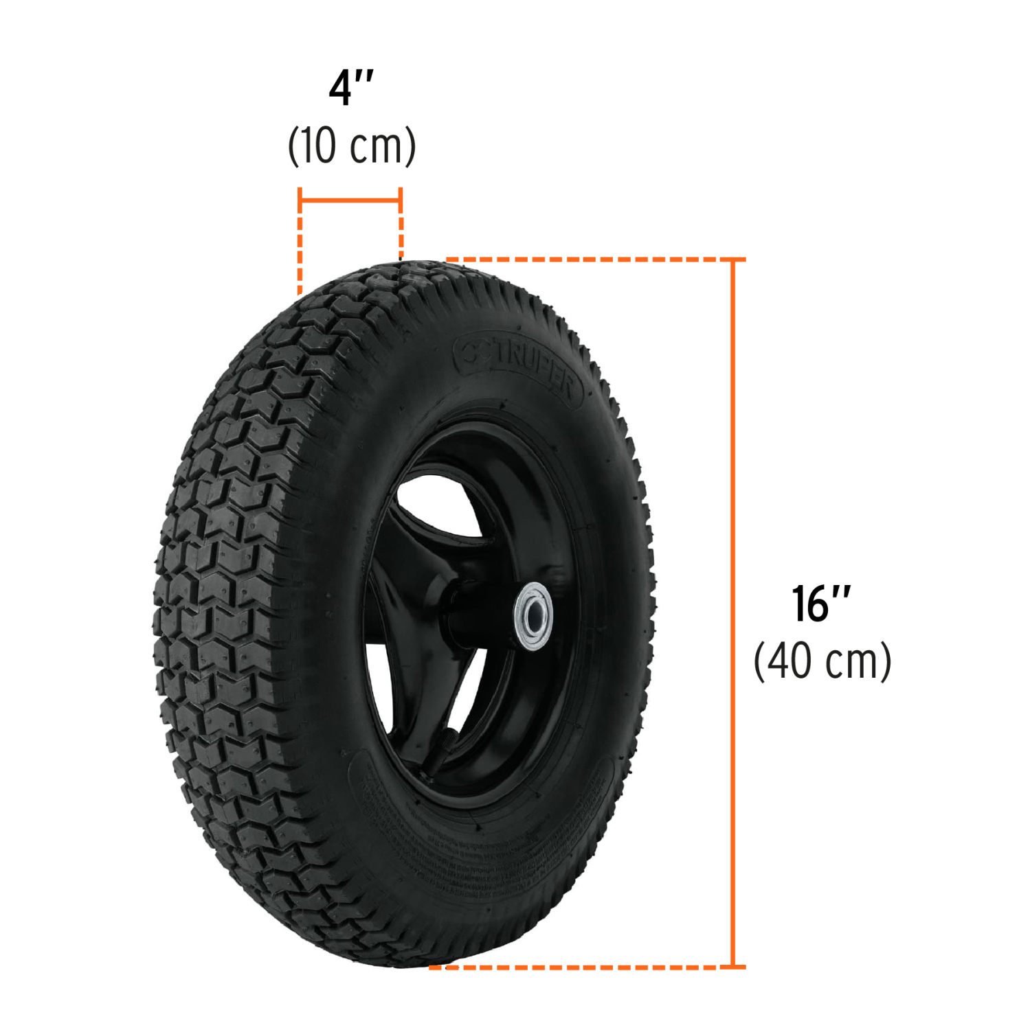 Ķerra ar metāla tilpni 100L, maks. 580kg 11776 CAT-60ND TRUPER (CAT-60ND)