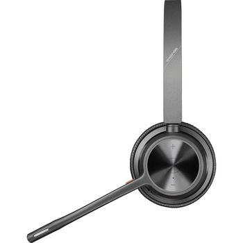 Poly bezvadu austiņas Voyager 4320 UC 77Y99AA, 50m, 24h, Bluetooth, USB-A, melna (77Y99AA)