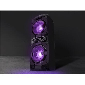 Супер праздничный Party Box с караоке 500W Bluetooth FM USB LED дисплей питание от сети черный PS-1500 SV-022020 Sven (SV-022020)