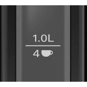 Bosch Чайник DesignLine TWK3P423, 2400 W, 1.7 L, нержавеющая сталь, 360° вращающаяся база, черный (TWK3P423)