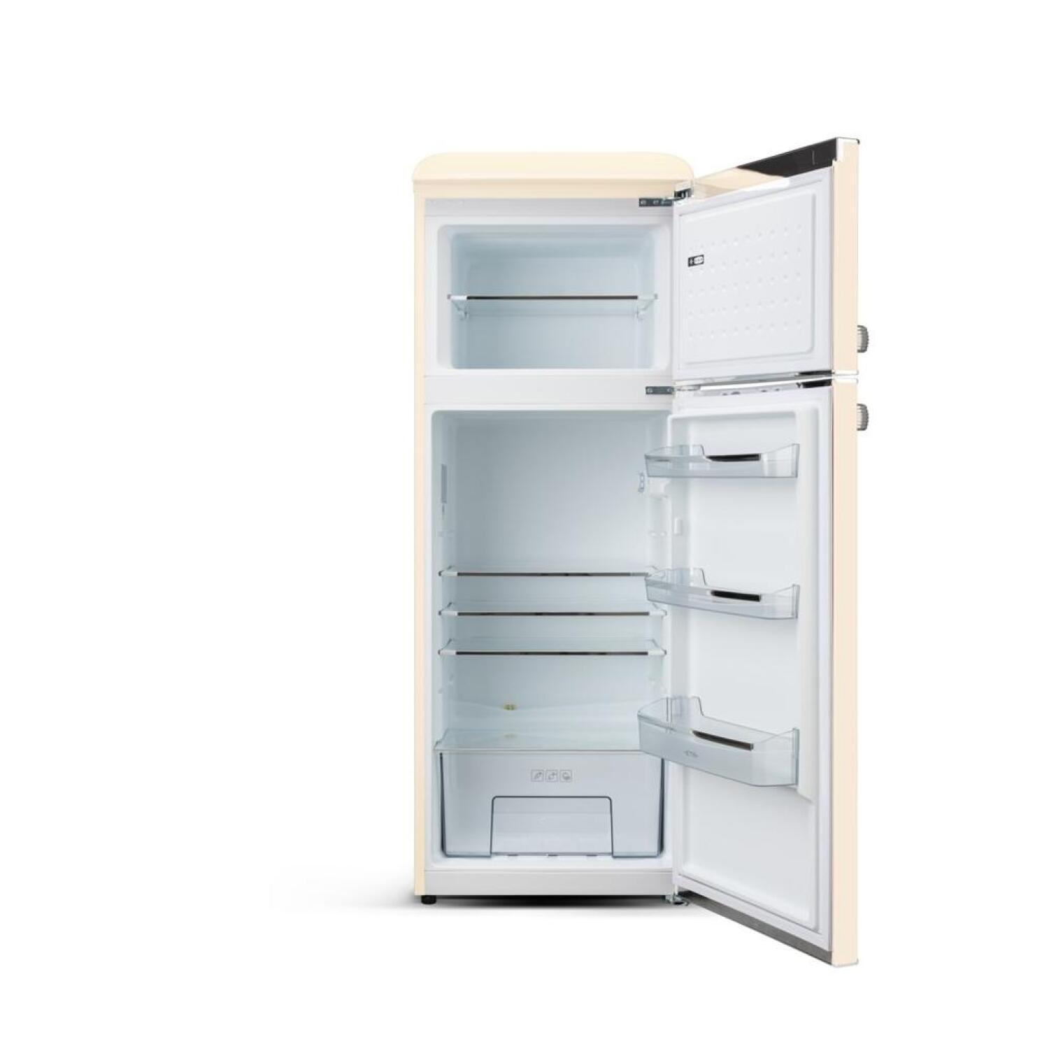 ETA Storio Retro ETA253390040EN, 170L ledusskapis, 45L saldētava, E klase, 38dB, brūns, brīvi stāvošs (ETA253390040EN)