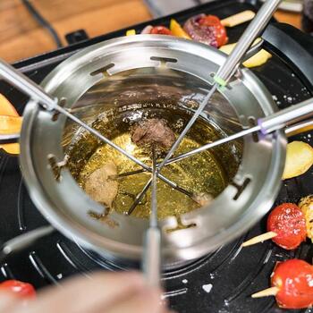 Gastroback Raclette-Fondue 42562, 2200 W, 1 л, 0,5 л, 1,55 м, нержавеющая сталь, антипригарное покрытие (42562)