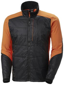 Helly Hansen рабочая куртка Kensington Insulated 73233_992-XL, XL, черный/оранжевый, softshell, молнии YKK, светоотражающие детали (73233_992-XL)