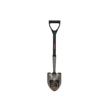 Mazā lāpsta ar apaļu asmeni 15x37cm, stikla šķiedras kāts, plastmasas D-rokturis, 70cm TR-BY-F TRUPER (TR-BY-F)