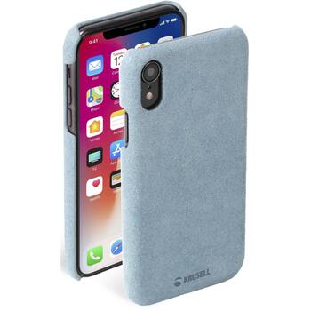 Krusell Telefona vāciņš 61467, 15,5cm, zila, zamšāda, aizmugurējais vāciņš, izgriezums kamerai, aizsardzība pret skrāpējumiem (61467)