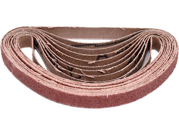 Yato YT-09743 Slīplente 10x330mm P60, 10gab., alumīnija oksīds, audekla pamatne, metālam un kokam (YT-09743)