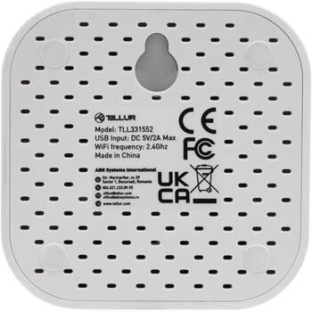 Tellur Умный WiFi Датчик Присутствия TLL331552, 5V 1A, 24GHz, ≤16dBm, 1,5-6m, 120°, регулируемая чувствительность (TLL331552)