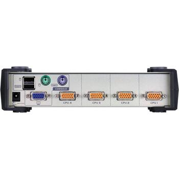 Aten настольный KVM переключатель CS84U-AT, 4 x KVM порта, 2048 x 1536 пикселей, USB, VGA, DynaSync™ (CS84U-AT)