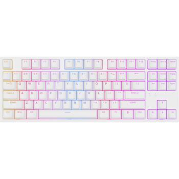 Genesis Thor 404 TKL NKG-2070 mehāniskā spēļu klaviatūra, vadu, USB, US, Gateron Yellow Pro, RGB, balta (NKG-2070)