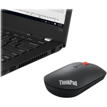 Lenovo ThinkPad Bluetooth тихая мышь 4Y50X88822, Bluetooth 5.0, 3 кнопки, 2400 dpi, Swift Pair, амбидекстричный дизайн (4Y50X88822)