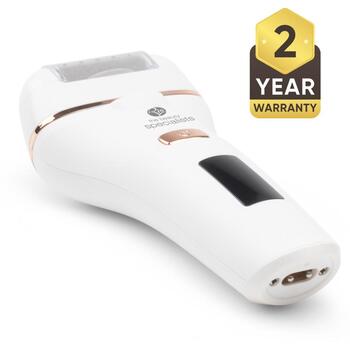 Rio Устройство для ухода за ногами PEDI4-EU/1.5, 60 сек, белый, 5ч, IPX5, USB зарядка, LED дисплей, 2 насадки (PEDI4-EU/1.5)