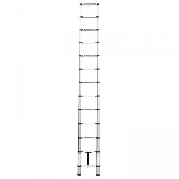 Ecomax Teleskopiskās kāpnes EML0101 EMX, 3,8m, 150kg, 50cm, alumīnija, pretslīdes pakāpieni, rokturis, EN131 (EML0101&EMX)
