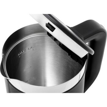 Gorenje Чайник K17TRDW, 2200 W, 1.7 L, Пластик/Металл, 360° поворотная база, Черный (K17TRDW)