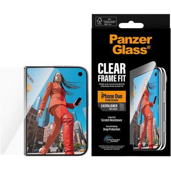 PanzerGlass FrameFit w. EasyAligner | Screen protector | Apple | iPhone Duo | Glass | Transparent (PG05367)
