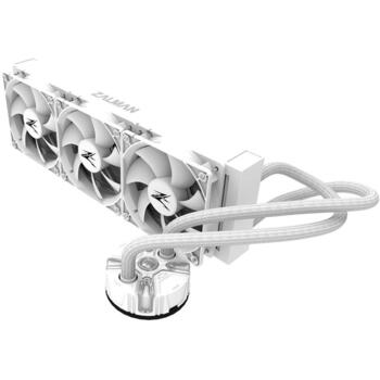 Zalman Ūdens dzesētājs Reserator5 Z36 White ZE1225ASHx3, 12V, 0.35A, 4.2W, 0.7-0.85L/min, 2100 apgr./min, 37dB, PWM vadība (Reserator5 Z36 White)
