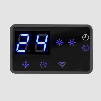 Sienas PTC sildītājs telpu papildu apsildei 2000W 2 režīmi WiFi taimeris termostats Wall Designheat 2000 342178 Eurom (342178)