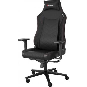 Genesis Nitro 890 G2 NFG-2050 spēļu krēsls, 150kg, 47-53cm, 160°, 3D roku balsti, eko āda, melns (NFG-2050)