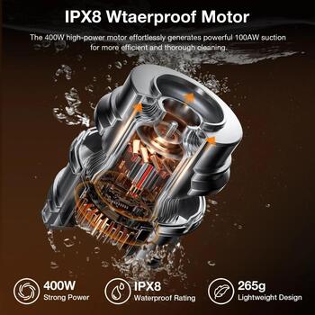 Jimmy пылесос и мойщик PW11 Plus, 400 W, 21.6 V, 40-75 мин, беспроводной, функция мойки, 0.45 L (PW11 Plus)