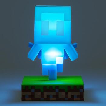 Paladone Minecraft Allay Icon Light PP12709MCF, 11см, синий, LED, настольная, официально лицензированная (PP12709MCF)