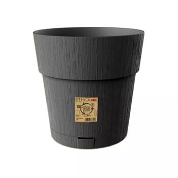 Stefanplast Ethica цветочный горшок с поддоном 2168151, Ø30x29см, 11,8л, серый, автополив, для улицы, 100% переработанный (2168151)