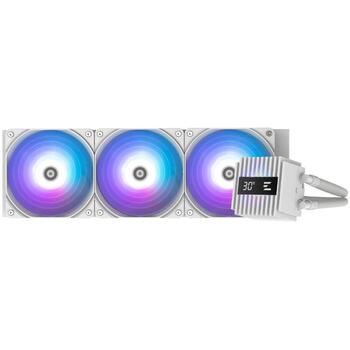 Zalman šķidruma CPU dzesētājs ALPHA2 V2 A36 WHITE, 360mm, ARGB, 3300 apgr./min, 800-2000 apgr./min, 29.7 dBA, 2.01 mmH2O (ALPHA2 V2 A36 WHITE)