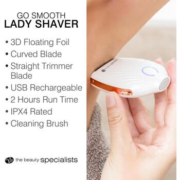 Rio SHSH-WH-BOT-EU/1.0 Go Smooth Lady Shaver, White (SHSH-WH-BOT-EU/1.0)