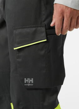 Helly Hansen сигнальные брюки Uc-me Work 77513_369-C50, CL1, желтый/черный, 76% полиэстер, 20% хлопок, 4% эластан, VizLite Dual (77513_369-C50)