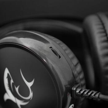 White Shark MARGAY GH-1947, Over-Ear, 20-20000Hz, 50mm, 32Ω, 105dB, RGB, mikrofons, vadu, USB/3.5mm (MARGAY)