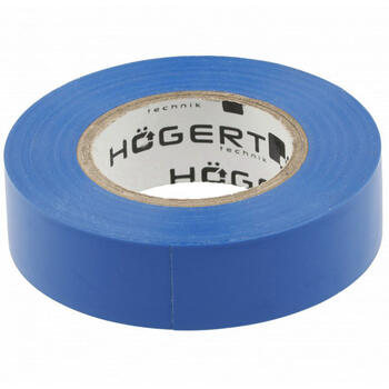 Hogert HT1P283 izolācijas lente, 0.13mm x 19mm x 20m, zila, 125%, -20°C līdz +60°C, ūdensizturīga, pašdzēšoša (HT1P283)