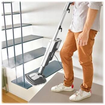 Polti tvaika mops Vaporetto SV610_Style PTEU0304, 1500 W, 0,5 L, 7,5 m, 20 s, pelēks/balts, regulējams tvaiks (PTEU0304)