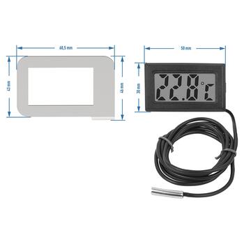 Browin 220309 электронный термометр, от -50°C до +110°C, точность 0.1°, зонд из нерж. стали 100см, рамка, 2xLR44 (220309)